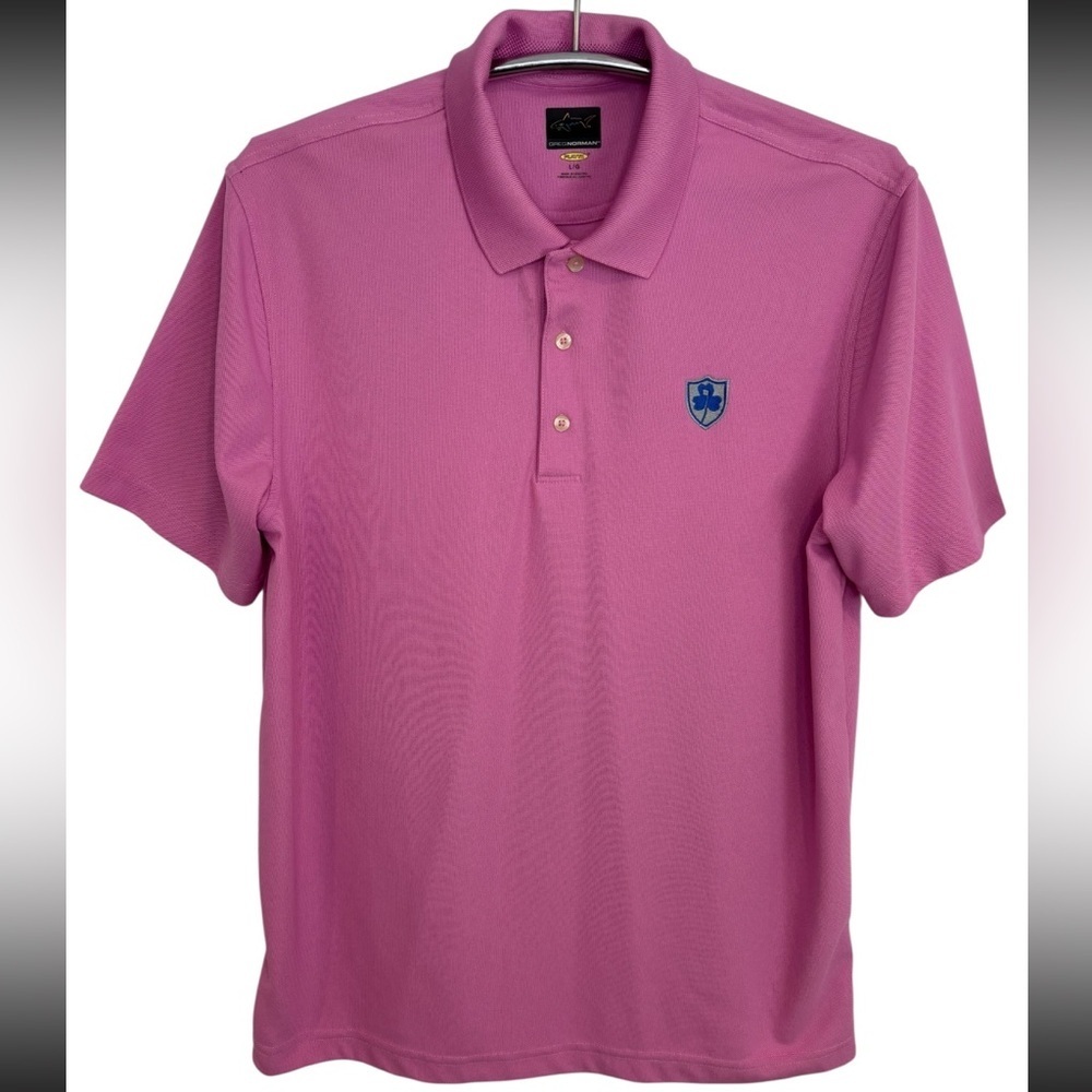 Greg Norman Collection Pink Golf Polo Shirt